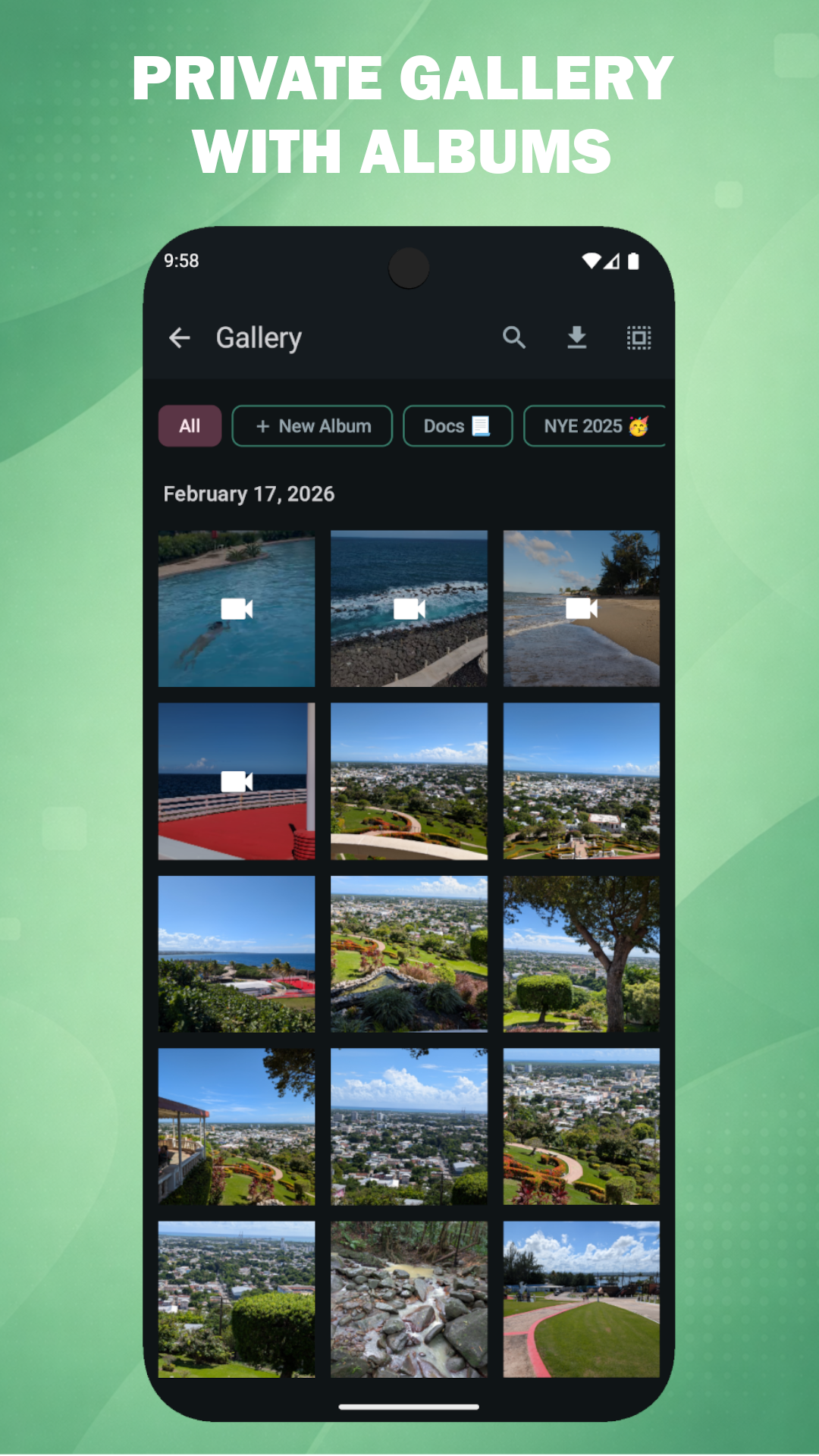 MySafeCam Gallery View