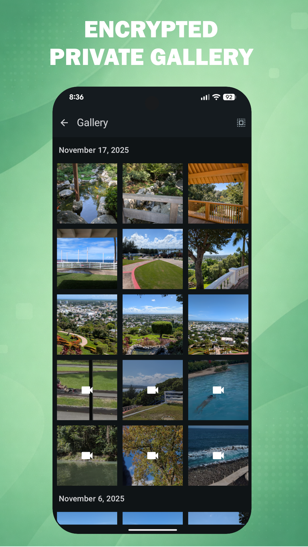 MySafeCam Gallery View